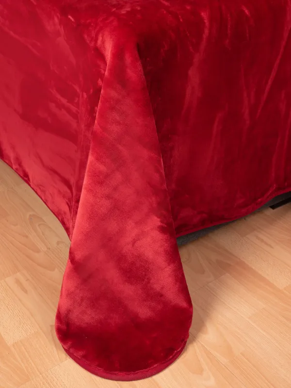 Προϊόν Βελουτέ κουβέρτες (220cm x 240cm) κόκκινο Εικόνα