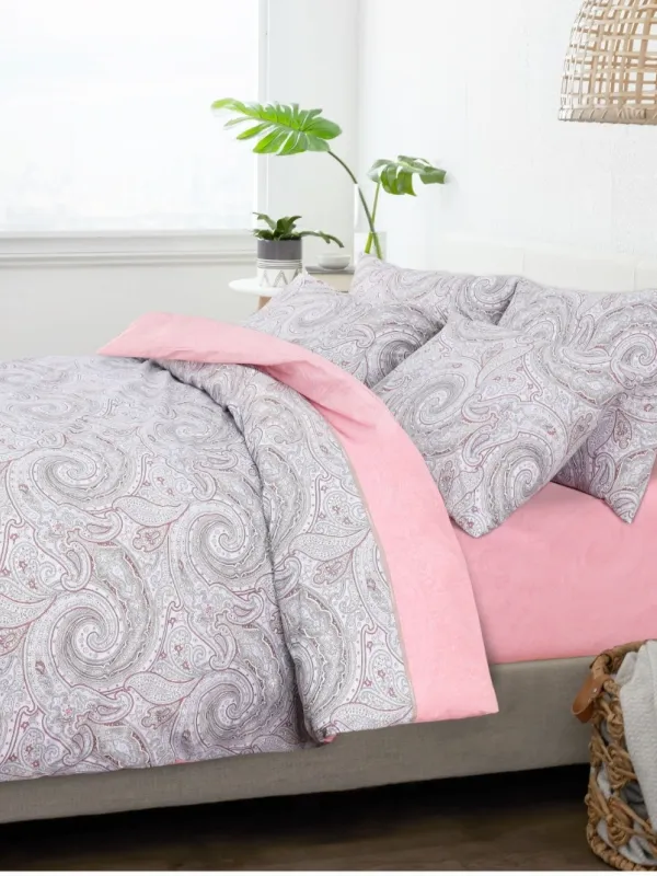 Προϊόν ΝΕΧΤ 3190 ΣΕΤ ΣΕΝΤΟΝΙΑ 100%CΟΤ. ΡΕRCΑLΕ 160Χ265 ΡΙΝΚ 3ΡCS Εικόνα