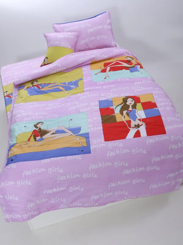 Προϊόν παπλωματοθήκη 160cm x 240cm κατωσέντονο με λάστιχο 110cm x 210cm+19cm 1x50cm x 70cm 40cm x 40cm joy-27 Εικόνα