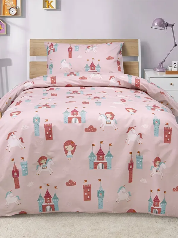 Προϊόν LINO Παιδικά Σετ Σεντόνια (170x260) Cloud Kingdom Ροζ Εικόνα