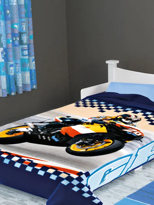 Προϊόν ΚΟΥΒΕΡΤΑ ΙΣΠΑΝΙΑΣ ΜΟΝΗ 160X220 BELPLA STER 222  BLUE Εικόνα