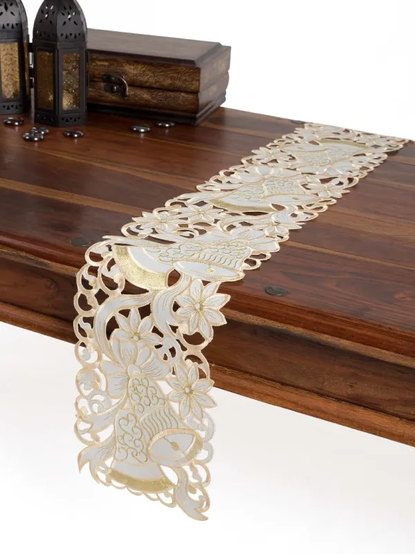 Προϊόν χριστουγεννιάτικη τραβέρσα  (20cm x 150cm) rxh500056 ivory Εικόνα
