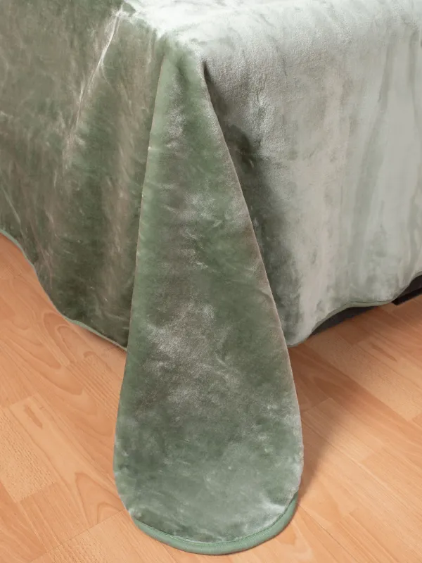 Προϊόν Βελουτέ κουβέρτες (220cm x 240cm) πράσινο Εικόνα