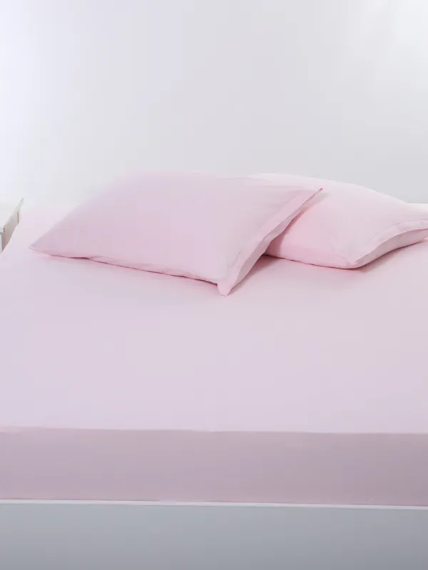 Προϊόν Σεντόνι με λάστιχο jersey (160cm x 200cm + 35cm) pink Εικόνα