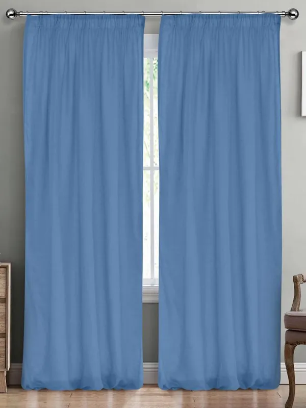 Προϊόν LINO ΚΟΥΡΤΙΝΑ LINE ΜΕ ΤΡΕΣΑ 603 DENIM 145X295 Εικόνα