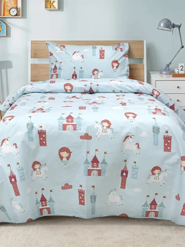 Προϊόν LINO Σετ Παιδική Παπλωματοθήκη (160x240) Cloud Kingdom Μέντα Εικόνα