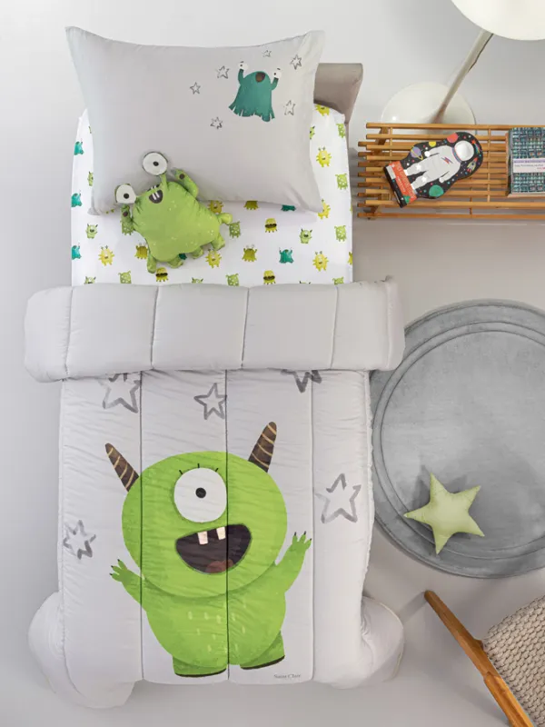 Προϊόν Κουβερλί Monsters Lime Suede  Εικόνα
