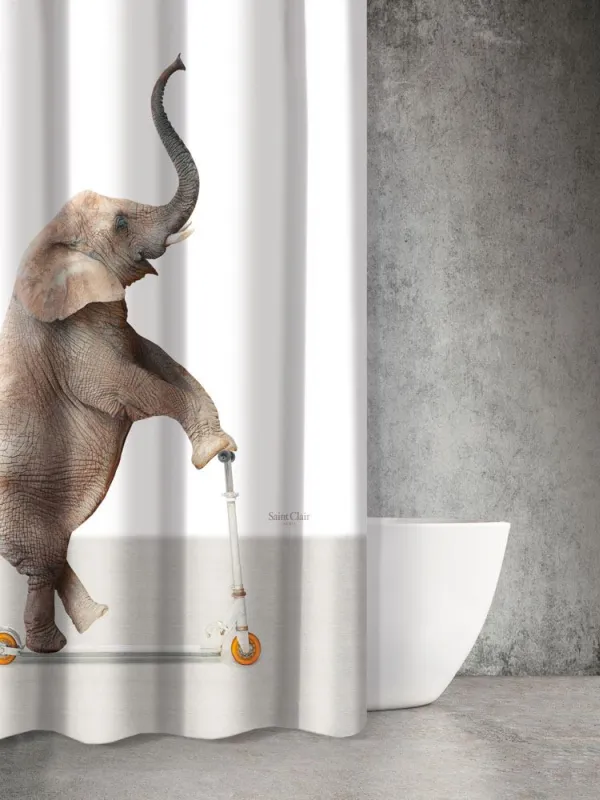 Προϊόν Κουρτίνα Μπάνιου Funny Des 510 με Κρίκους  Εικόνα