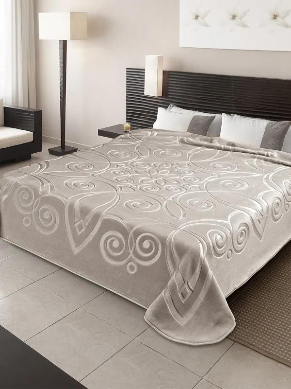 Προϊόν ΚΟΥΒΕΡΤΑ ΙΣΠΑΝΙΑΣ ΥΠΕΡΔΙΠΛΗ 220Χ240 BELPLA  STER 516 TAUPE(55) Εικόνα