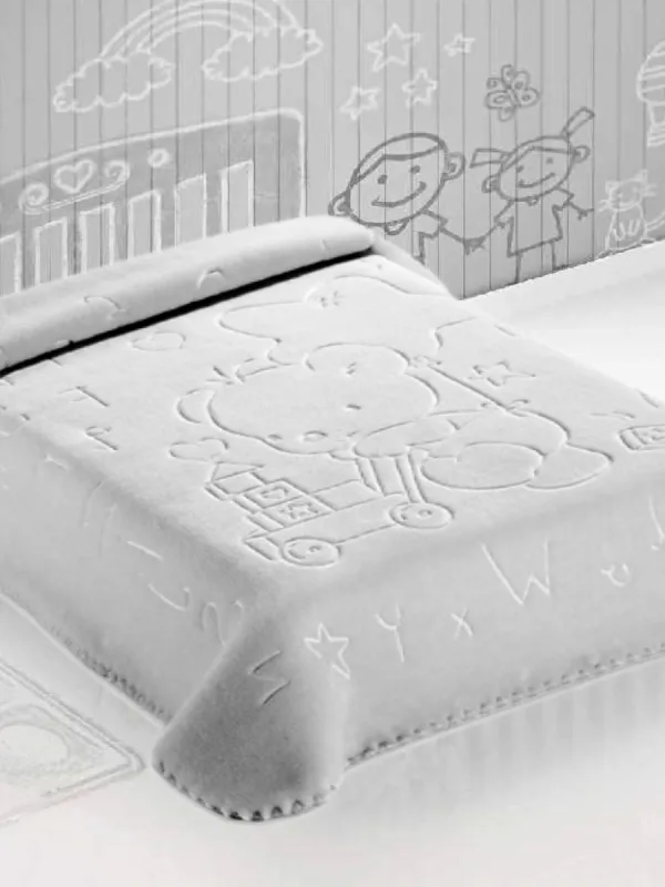 Προϊόν ΚΟΥΒΕΡΤΑ ΙΣΠΑΝΙΑΣ ΚΟΥΝΙΑΣ 110X140 BELPLA STER 521 GREY Εικόνα