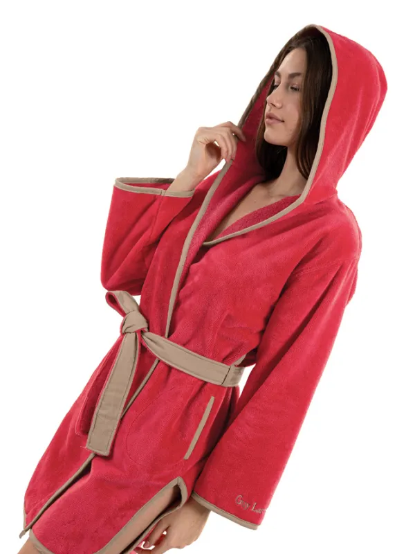 Προϊόν Μπουρνούζι New Comfy Red με κουκούλα  Εικόνα