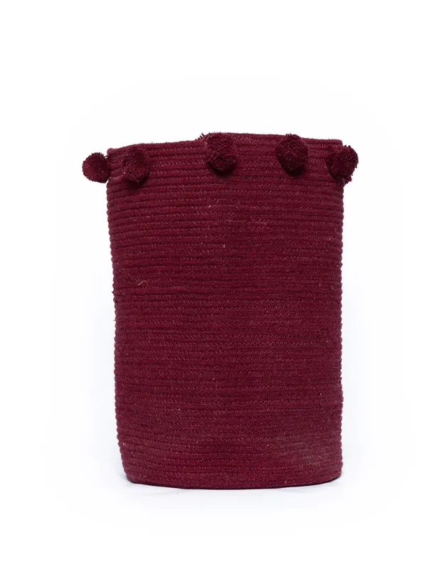 Προϊόν Διακοσμητικο Καλάθι Με Χερουλια Home Décor 30x40 FOUNTAIN BORDEAUX Εικόνα