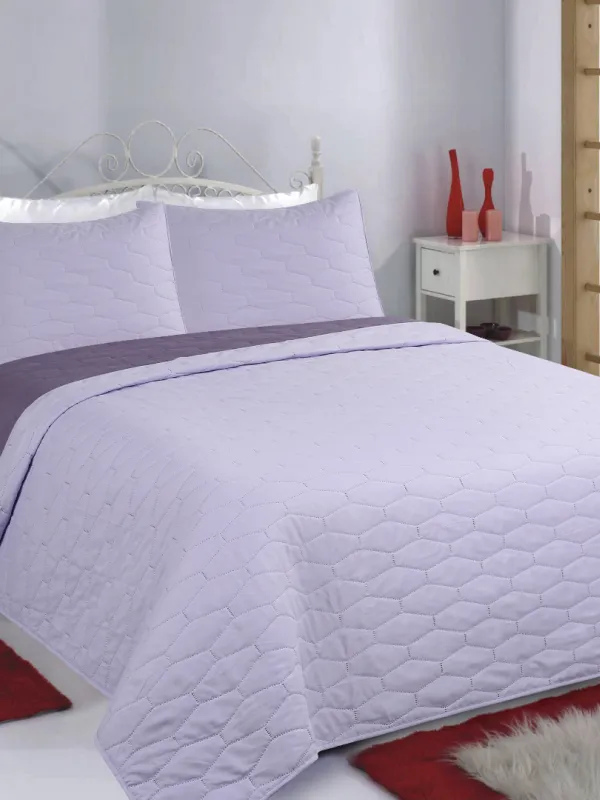 Προϊόν ΚΟΥΒΕΡΛΙ σετ (220cm x 240cm + 2 x 50cm x 70cm) RUBY lila/purple Εικόνα