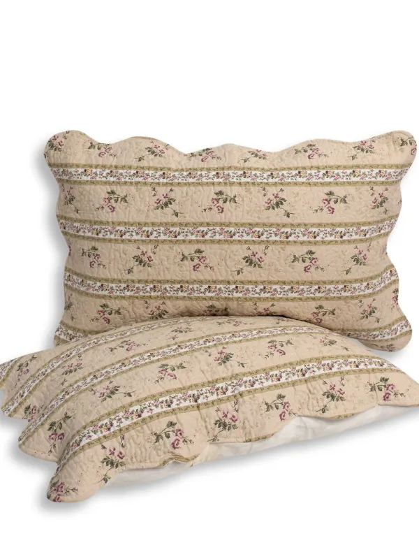 Προϊόν Μαξιλαροθήκη patch (48cm x 72cm) ριγέ λουλούδι τεμάχιο Εικόνα