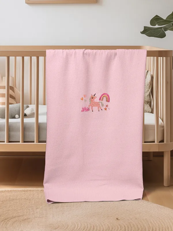 Προϊόν ΚΟΥΒΕΡΤΑ ΠΙΚΕ ΑΓΚΑΛΙΑΣ 80X110 ADAM HOME UNICORN PINK Εικόνα