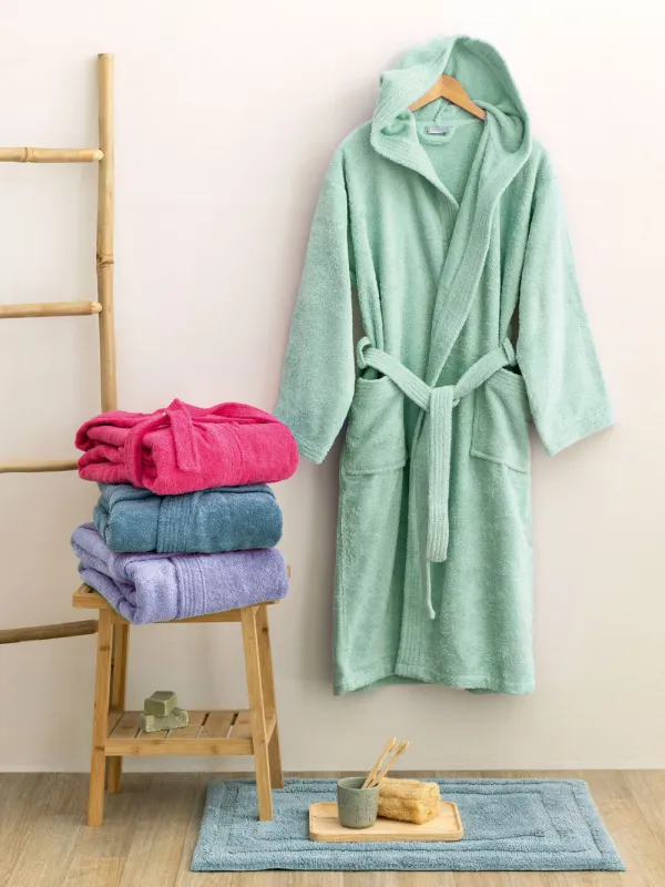 Προϊόν Μπουρνούζι με Κουκούλα Kids Bath JUNIOR AQUA 10-12 Εικόνα