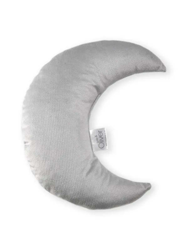 Προϊόν Oliver Baby Μαξιλάρι Διακοσμητικό Μισοφέγγαρο Βελουτέ Γκρι 30χ26 Εικόνα