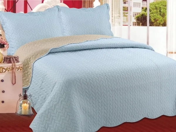 Προϊόν ΚΟΥΒΕΡΛΙ σετ (220cm x 240cm + 2 x 50cm x 70cm) φύλλο sky Εικόνα