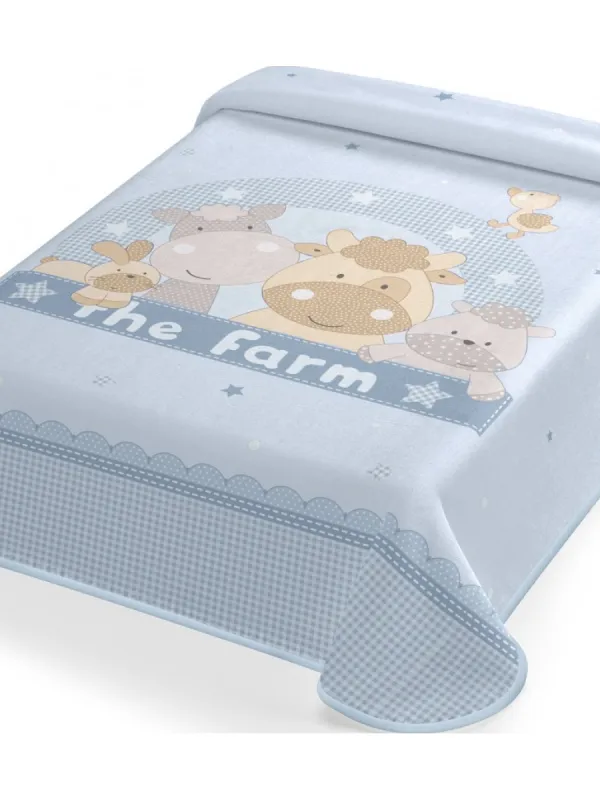 Προϊόν ΚΟΥΒΕΡΤΑ ΙΣΠΑΝΙΑΣ ΚΟΥΝΙΑΣ 110X140 BELPLA STER 664 BLUE Εικόνα