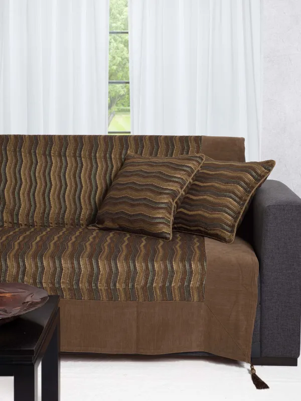 Προϊόν ΡΙΧΤΑΡΙΑ 602 κύμα (180cm x 180cm / 180cm x 250cm / 180cm x 300cm) λαδί Εικόνα