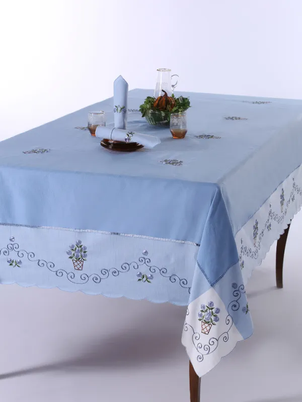 Προϊόν Τραπεζομάντηλο 569b (170cm x 270cm) σιέλ Εικόνα