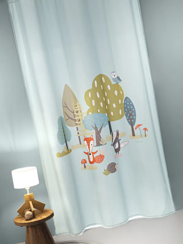 Προϊόν Κουρτίνα Soft - Touch Timber Mint με Τρουκς  Εικόνα