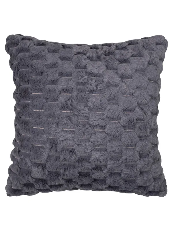 Προϊόν Γούνινη διακοσμητική μαξιλαροθήκη mink (45cm x 45cm) γκρί Εικόνα