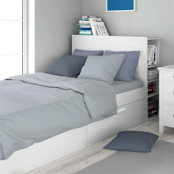 Σεντόνι Σετ 2 τεμ Solid 505 160X240 Light Blue-Grey 100% Cotton