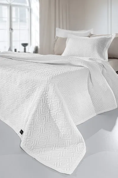 Κουβέρτα Pattern White 