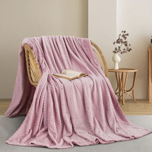 Κουβέρτα Fleece Υπέρδιπλη 220x240 cm Adam Home - Ροζ