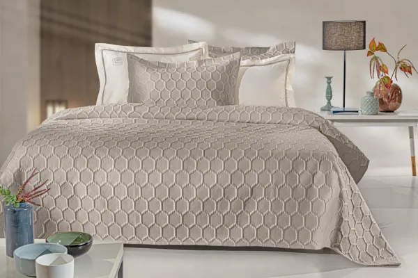 Σετ 3τμχ Κουβερλί Hive Taupe 