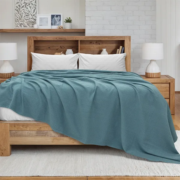 Κουβέρτα King Size (240×260) Πικέ Cocoon Πετρόλ