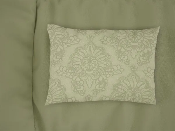 Μαξιλαροθήκη Εμπριμέ Άρτεμις 704 50X70 Light Olive 100% Cotton