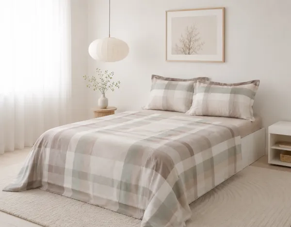 Σετ σεντόνια βαμβακερά 200TC (160cm x 200cm + 35cm) form