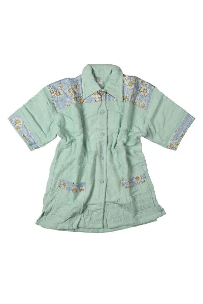 ΜΠΟΥΡΝΟΥΖΙ MINI Γυναικείο με γιακά Mint XL 500 gsm 100% Cotton