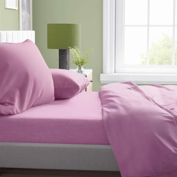 ΣΕΝΤΟΝΙΑ ΣΕΤ 4 τεμ Solid 492 220X240 Lila Cotton 100%