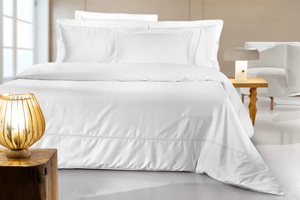 Σετ 3τμχ Παπλωματοθήκη Elite White/White 
