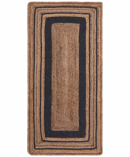Χαλί γιούτα 1782 (120cm x 180cm) natural/black