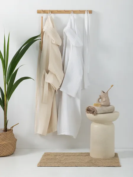 Μπουρνούζι Bath Collection MOUS WHITE X-Large