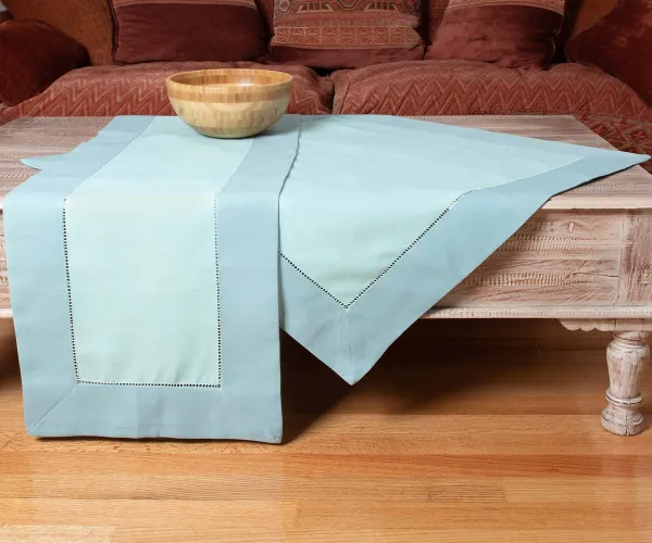 τραπεζομάντηλα (160cm x 220cm)  bg17 σιέλ/τυρκουάζ