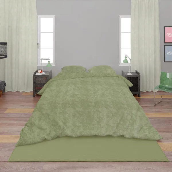 Σεντόνια Σετ 4 τεμ Shadow 24 220X240 Lime Green Cott/Pol 70/30