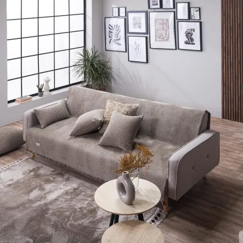 Ριχτάρι Utah 03 Warm Brown - Τριθέσιο 180x300cm