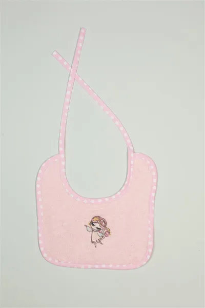 ΣΑΛΙΑΡΑ Με Κέντημα bebe Little Angel 141 25X25 Ροζ 100% Cotton
