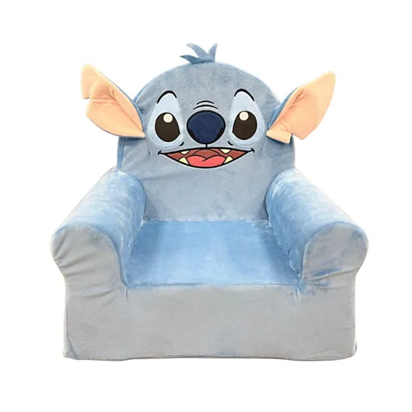 Παιδική Πολυθρόνα Disney Stitch 3D Velboa Σιελ 34x47x48 cm