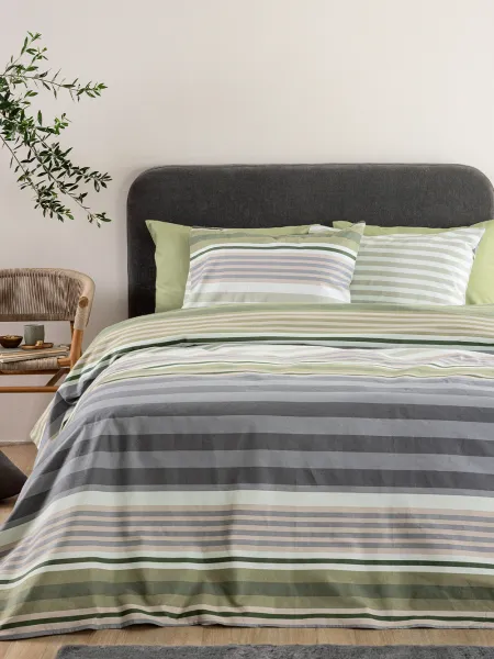Σετ Σεντόνια Υπέρδιπλα Flannel Beauty 240x265 FB0245 Με Λάστιχο