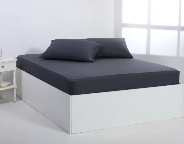 Βαμβακερό σεντόνι essentials (105cm x 200cm + 35cm) turbulence