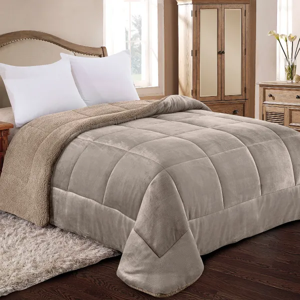 ΚΟΥΒΕΡΤΟΠΑΠΛΩΜΑ ΗΜΙΔΙΠΛΟ 180X240 ADAM HOME (805) TAUPE