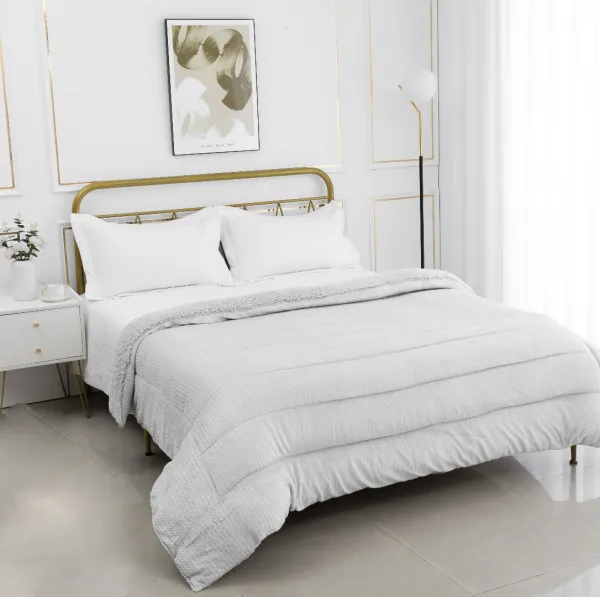 Κουβερτοπάπλωμα damask (240cm x 260cm) light grey