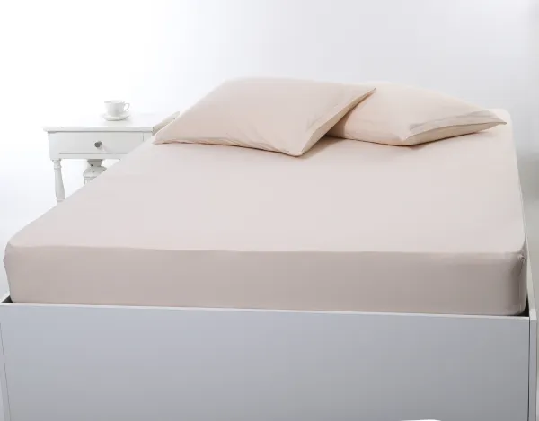 Σεντόνι με λάστιχο jersey (160cm x 200cm + 35cm) light beige