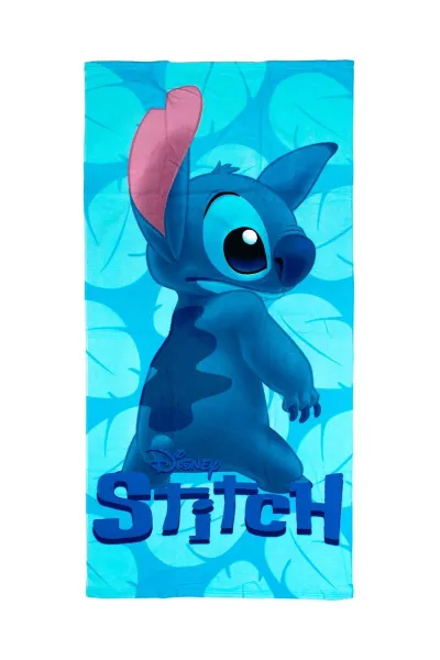 Πετσέτα Θαλάσσης Quick Dry Disney Home Lilo & Stitch 544 70x140 Sky Blue 100% Microfiber